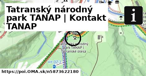 Tatranský národný park TANAP | Kontakt TANAP