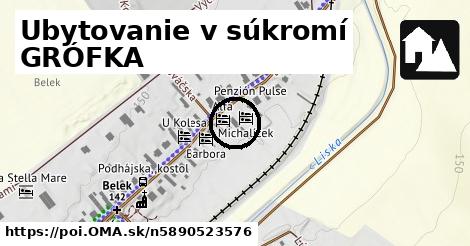 Ubytovanie v súkromí GRÓFKA