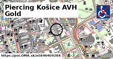 Piercing Košice AVH Gold