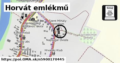 Horvát emlékmű