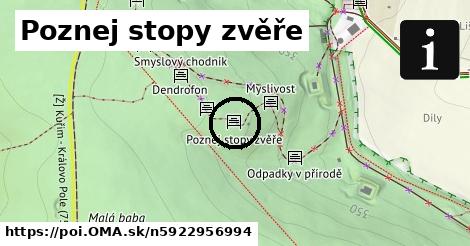 Poznej stopy zvěře