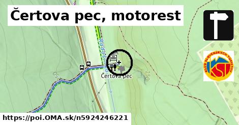 Čertova pec, motorest