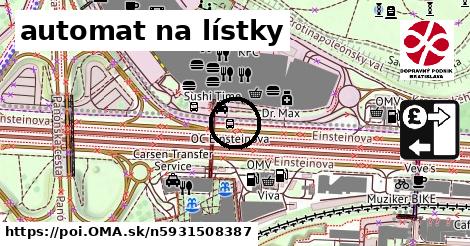 automat na lístky