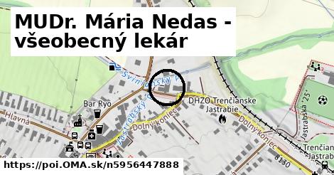 MUDr. Mária Nedas - všeobecný lekár