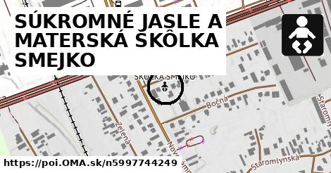 SÚKROMNÉ JASLE A MATERSKÁ ŠKÔLKA SMEJKO