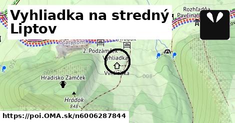 Vyhliadka na stredný Liptov