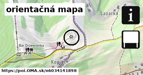 orientačná mapa