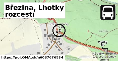 Březina, Lhotky rozcestí