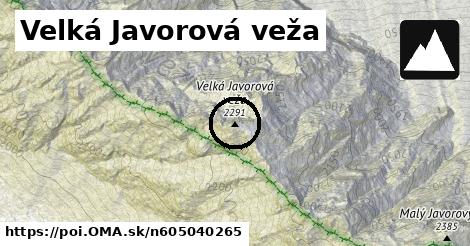 Velká Javorová veža