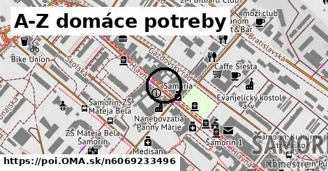 A-Z domáce potreby