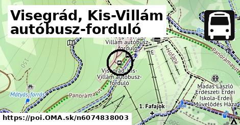 Visegrád, Kis-Villám autóbusz-forduló