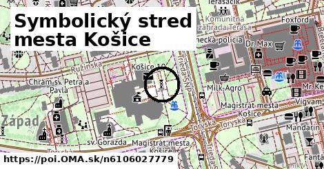 Symbolický stred mesta Košice