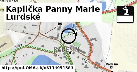 Kaplička Panny Marie Lurdské