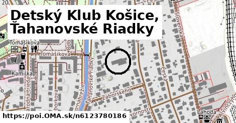 Detský Klub Košice, Ťahanovské Riadky