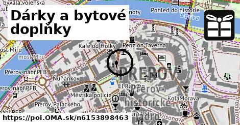 Dárky a bytové doplňky