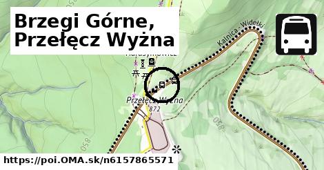 Brzegi Górne, Przełęcz Wyżna