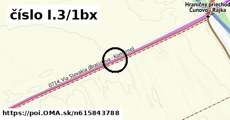 číslo I.3/1bx