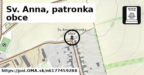 Sv. Anna, patronka obce