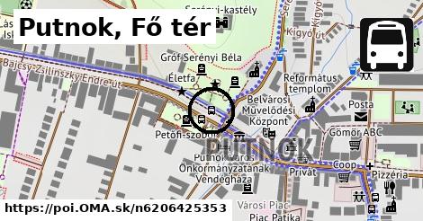 Putnok, Fő tér