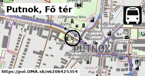 Putnok, Fő tér