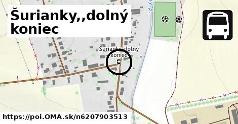 Šurianky,,dolný koniec