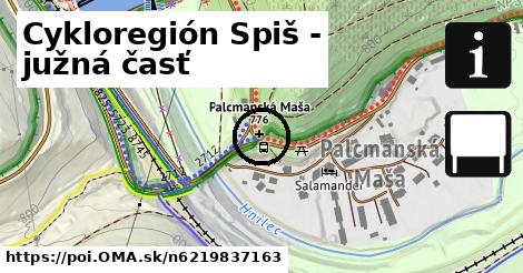 Cykloregión Spiš - južná časť
