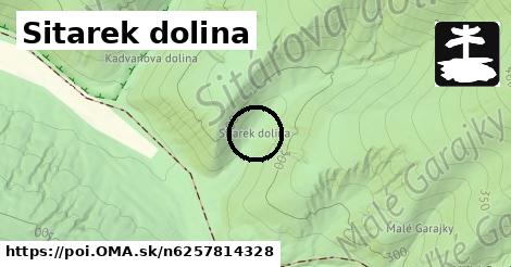 Sitarek dolina