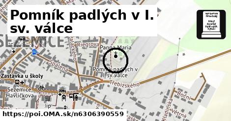 Pomník padlých v I. sv. válce