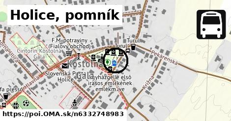 Holice, pomník