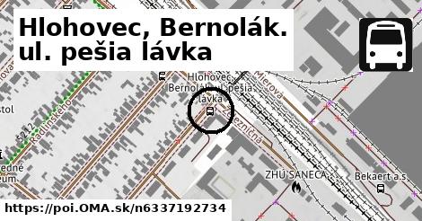 Hlohovec, Bernolák. ul. pešia lávka