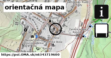 orientačná mapa