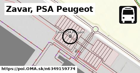 Zavar, PSA Peugeot