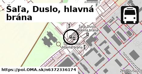 Šaľa, Duslo, hlavná brána