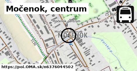 Močenok, centrum