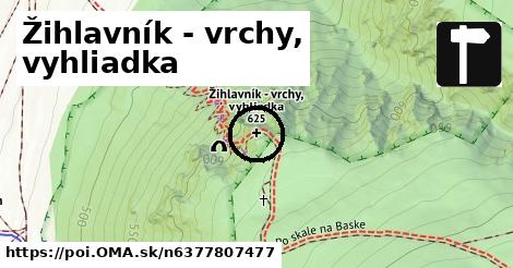 Žihlavník - vrchy, vyhliadka