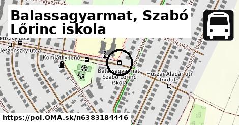 Balassagyarmat, Szabó Lőrinc iskola