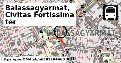 Balassagyarmat, Civitas Fortissima tér