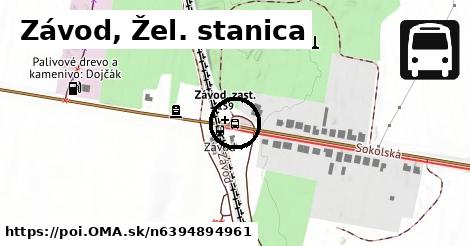 Závod, Žel. stanica