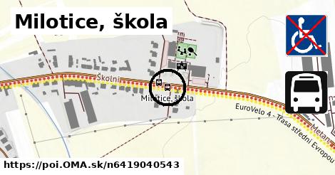 Milotice, škola