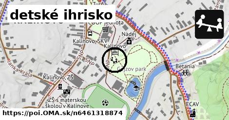 detské ihrisko