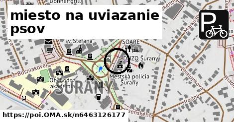 miesto na uviazanie psov