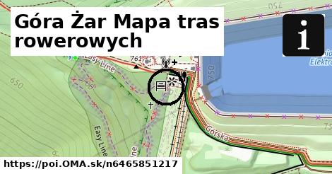 Góra Żar Mapa tras rowerowych