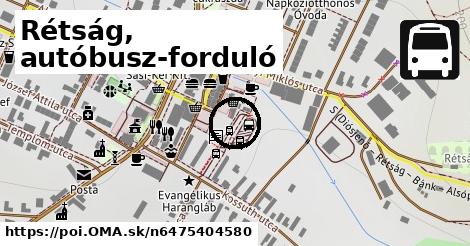 Rétság, autóbusz-forduló