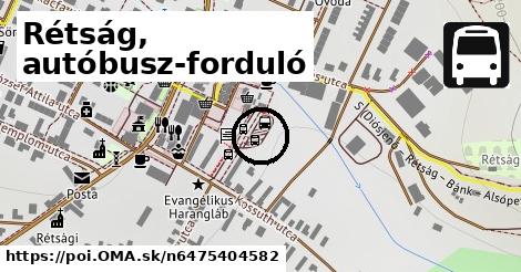 Rétság, autóbusz-forduló