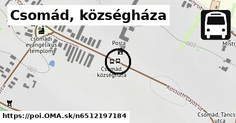 Csomád, községháza