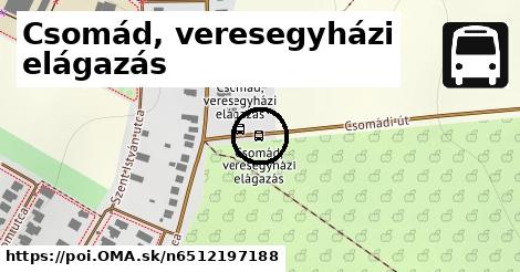 Csomád, veresegyházi elágazás