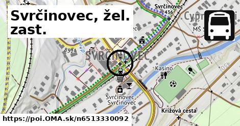 Svrčinovec, žel. zast.