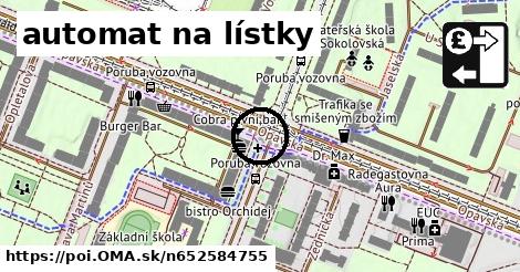 automat na lístky