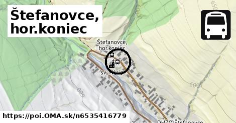 Štefanovce, hor.koniec