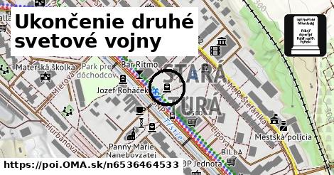 Ukončenie druhé svetové vojny